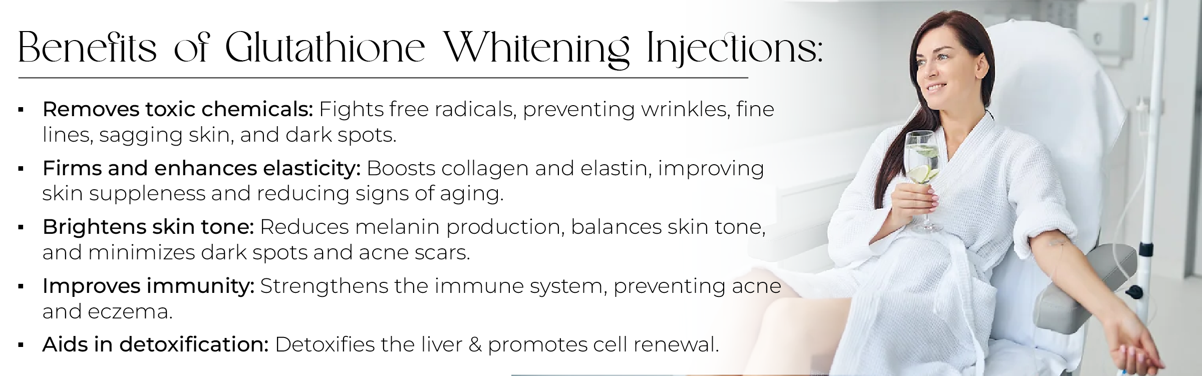 glutathione injections benefits